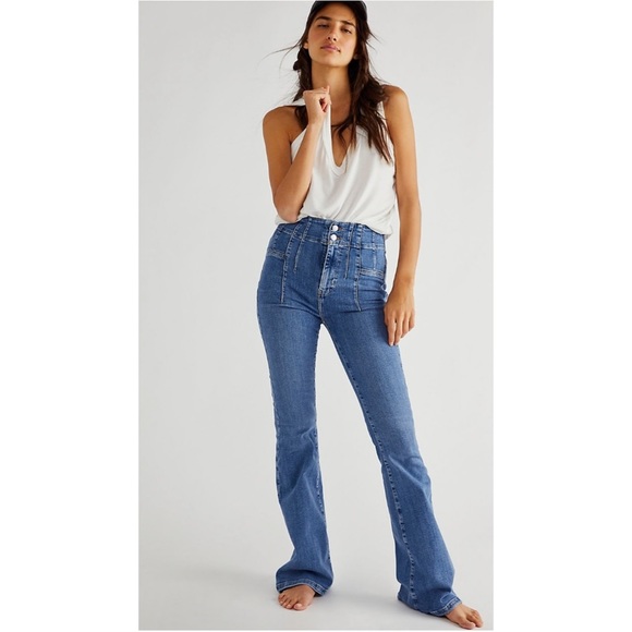 Free People Denim - FREE People Jayde Flare High Rise Y2K Jeans Size 31